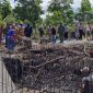 Proses pengerjaan salah satu titik akses jalan yang sedang dikerjakan oleh prajurit TMMD Kodim 0317/TBK