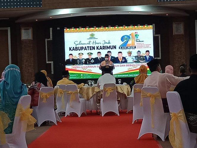 
 Perayaan HUT ke 21 Tahun Pemkab Karimun, Pjs Bupati Sampaikan Pencapaian dan Prestasi