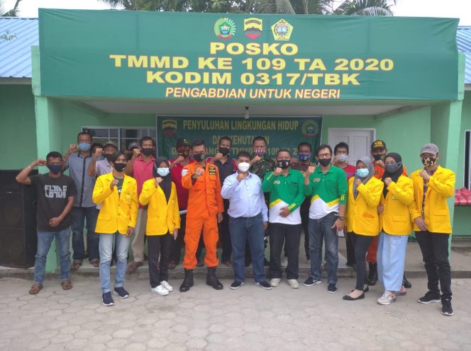 
 Satgas TMMD Ke-109 Kodim 0317/TBK Berikan Penyuluhan Mitigasi Bencana Pada Masyarakat