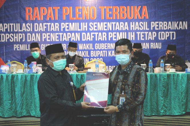 
 KPU Karimun Tetapkan DPT Untuk Pilkada 2020, Ini Jumlahnya