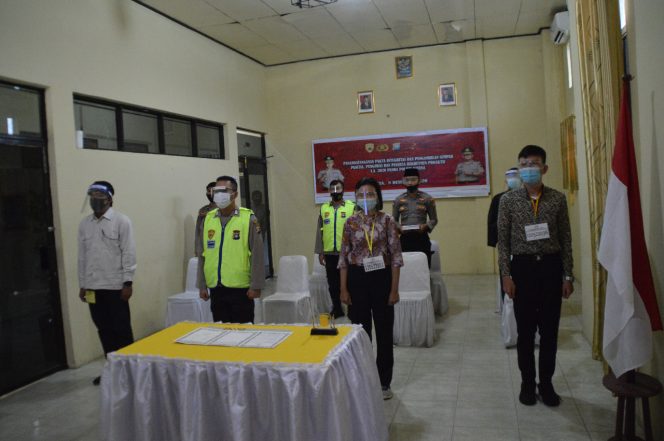 
 Polres Natuna Teken Pakta Integritas Rekrutmen Proaktif Penerimaan Bintara Polri T.A. 2021