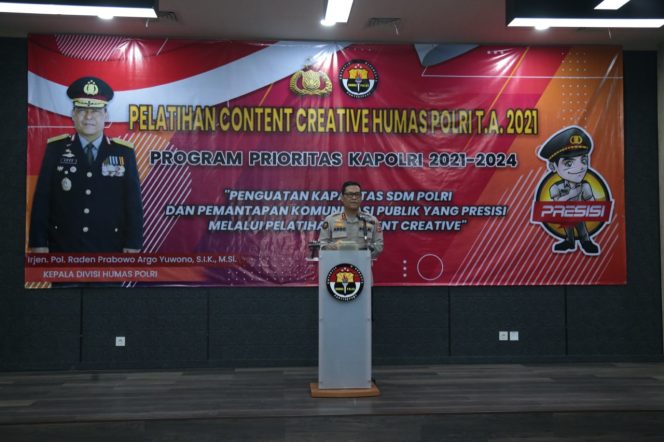 
 Jalankan 100 Hari Program Prioritas Jenderal Listyo Sigit, Humas Polri Gelar Pelatihan Konten Kreatif