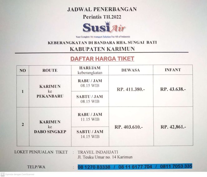 
 Susi Air Layani Penerbangan Karimun – Padang, Cek Jadwalnya Disini!