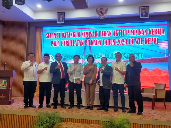
 Persekutuan Gereja Indonesia Wilayah Kepri, Gelar Seminar Peran Aktif Pimpinan Gereja Pada Pilkada Serentak 2024