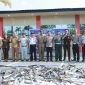 Tindak tegas, Satlantas Polres Karimun Musnahkan 221 Knalpot Brong Dan 31 TNKB