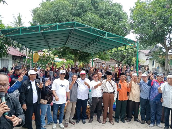 
 Cawagub Aunur Rafiq Kampanye di Kampung Tengah Kelurahan Lubuk Semut