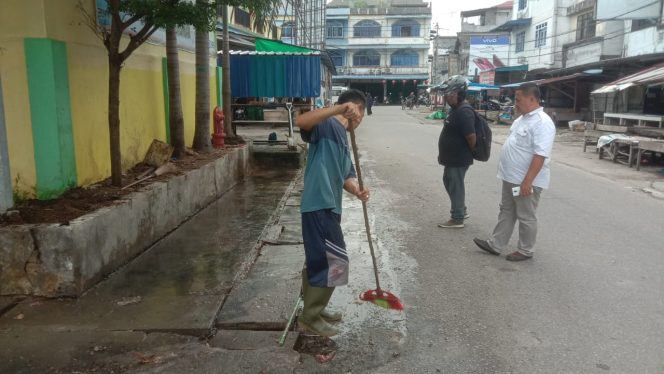 
 Sampah yang Menumpuk di Pasar Mutiara Tanjung Batu Kundur Telah Dibersihkan
