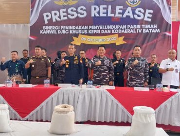 TNI AL dan Bea Cukai Kepri Perkuat Pengawasan Laut untuk Cegah Penyelundupan