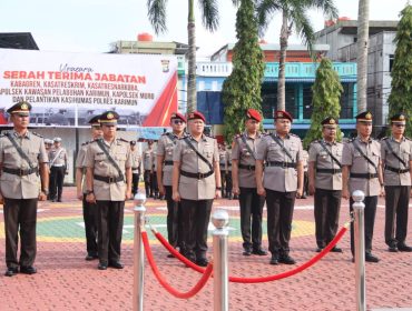 Digelar Khidmat, Kapolres Karimun Lantik Pejabat Baru Polres
