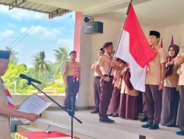 Wakil Bupati Karimun Lantik Pengurus Kwarran Pramuka Meral, Dorong Penguatan Karakter Pemuda